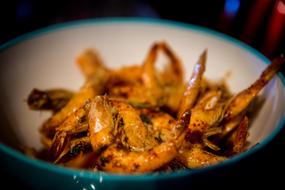 fried shrimp in a plate