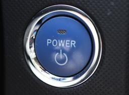 blue power button