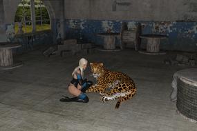 leopard science fiction fantasy 3d