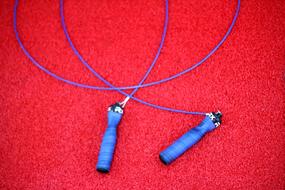 Skipping Rope Handle Blue Carpet