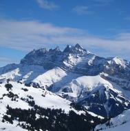 Mountain Snow Dents Du Midi