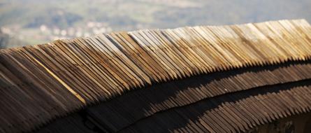 Wood Shingles Old Walls Banská