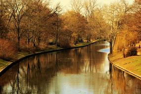 Autumn view of the river