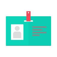 name nameplate shield id press