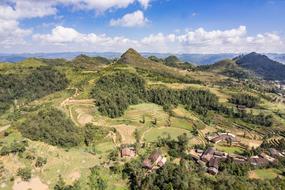 Vietnamese Rice Field Mountains