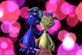 Cute funny dragons figurines