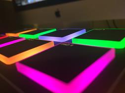 Music Instrument neon keyboard