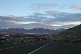 Sunrise Mountains Highway road