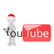 Christmas model figurine on youtube caption