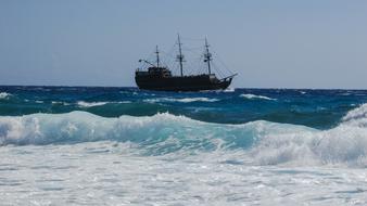 Wave Smashing Sea