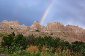 Rainbow Scenic Weather Badlands