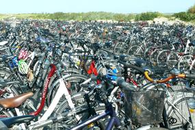 bicycle storage parking lot