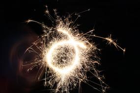 Sparkler Fire Night