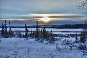 Sunrise Winter Northern