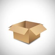 cardboard vector empty move