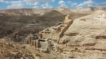 Mar Saba Monastery Greek scenery