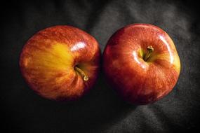 Two fresh apples
