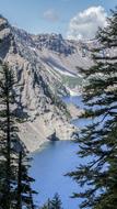 the beautiful mountains by the lake