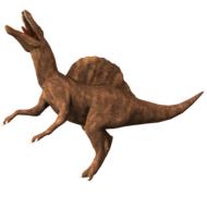 unusual dinosaur figure brown