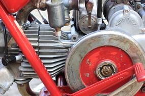 assembled motorcycle motor