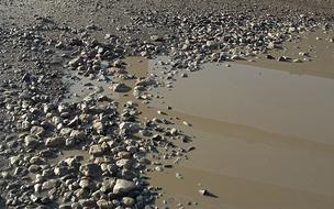 Puddle Crushed Stone Dirt