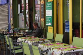 man in the dining room