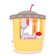 white male isolated 3d model