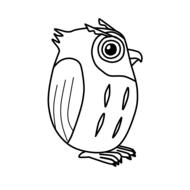 owl cute bird drawing