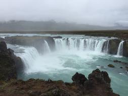 large waterfall view