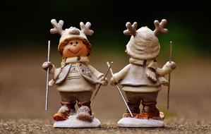 christmas moose as a figurines