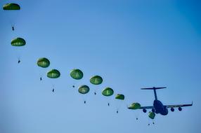 Army Rangers Parachuting