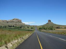 Road Travel Nature Blue
