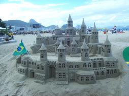 sandy beautiful large castle