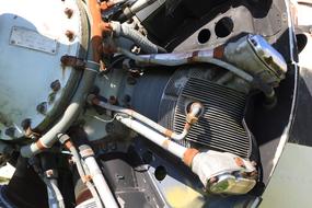 abandoned aircraft engine
