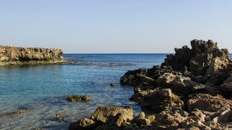 Rocky Coast Lagoon Blue