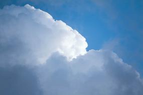 big fluffy cloud in the sky