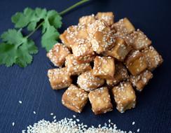 Tofu with sesame