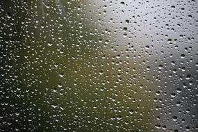 raindrops on a fuzzy window