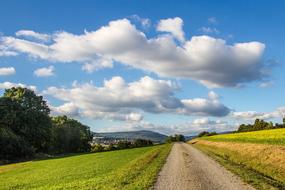 Lane Clouds Autumn