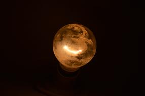 Light Bulb orange dark