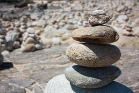 zen tower of stones