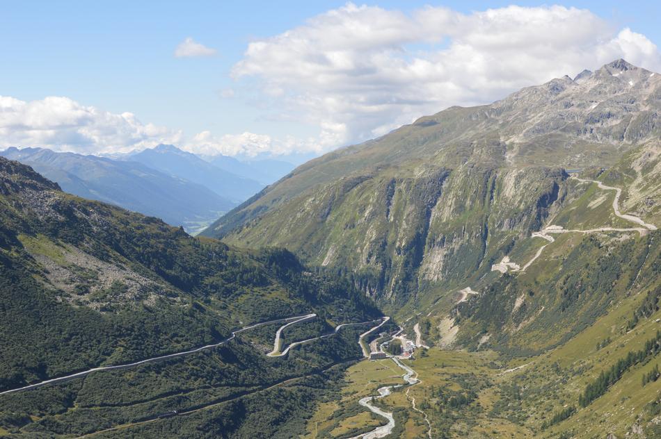 mountain landscape with rivers