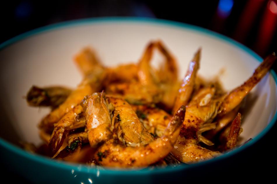 fried shrimp in a plate