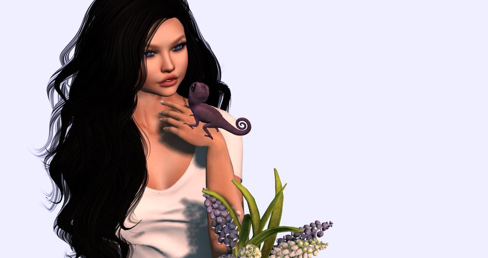 avatar bouquet female portrait