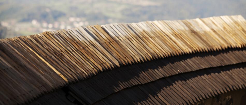 Wood Shingles Old Walls Banská