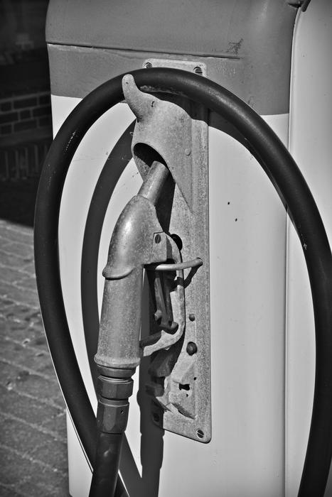 tap in the gasoline dispenser