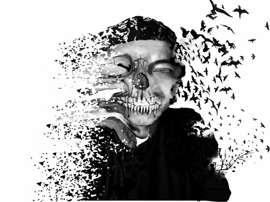 demonic image in the picture