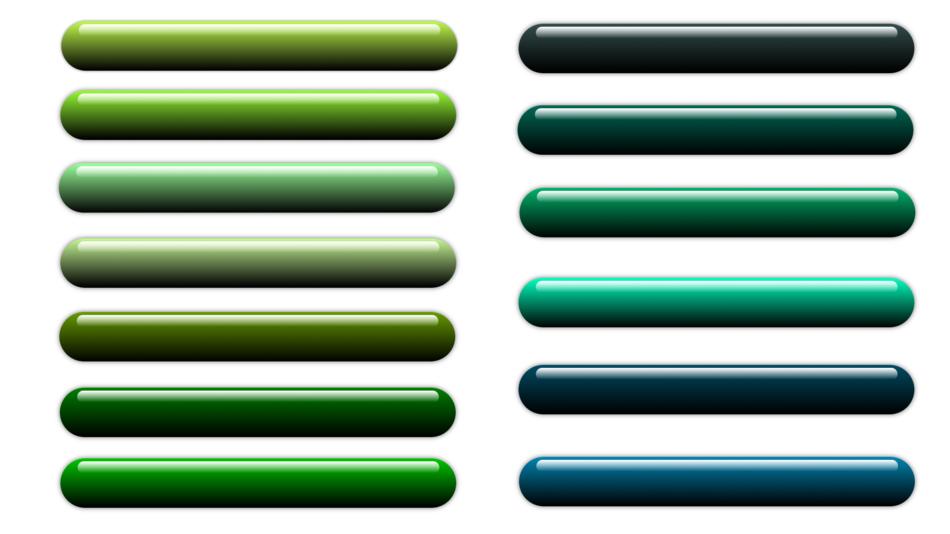 button icon oblong shiny green