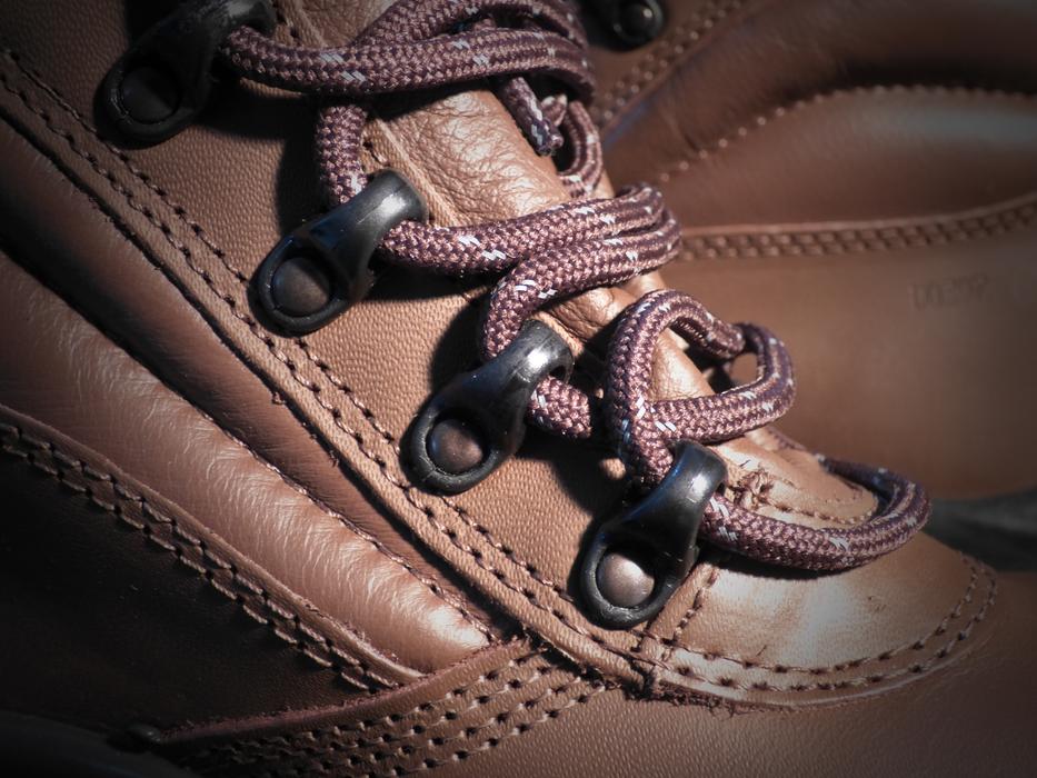 brown boots with laces