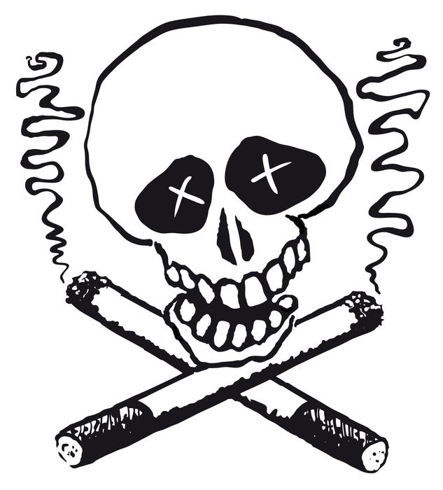 Smoking kills the skull